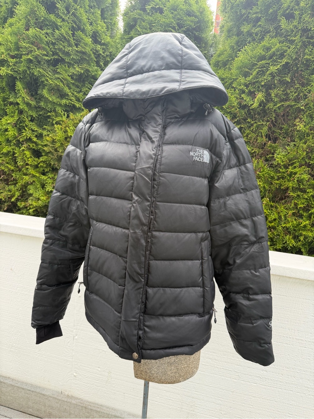 Authentic The North Face Summit Series 900-Fill Power Down Jacket in solid black